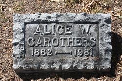 Alice Wilbur <I>Johnson</I> Carothers 