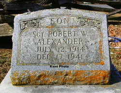 Sgt Robert W. Alexander 