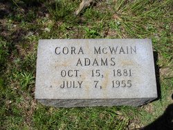 Cora Penolia <I>McSwain</I> Adams 