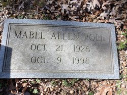 Mabel Elizabeth <I>Allen</I> Poll 