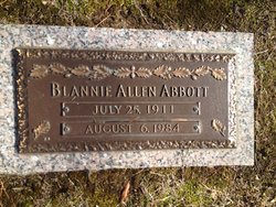 Blanche “Blannie” <I>Allen</I> Abbott 