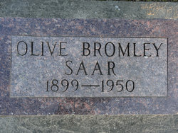 Olive Alice <I>Bromley</I> Saar 