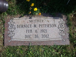 Bernice M. <I>Cook</I> Peterson 