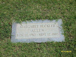 Margaret <I>Buckler</I> Allen 