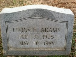 Flossie Belle <I>Holiday</I> Adams 