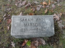 Sarah Ann <I>Peto</I> Marson 