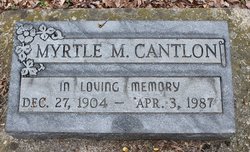 Myrtle M Cantlon 