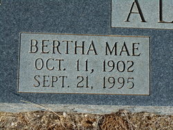 Bertha Mae <I>Stevenson</I> Allard 