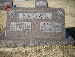 Erma Maxine <I>Hubbell</I> Brown 