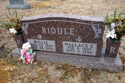 Willie Mae “Billie” <I>Arnold</I> Riddle 