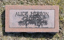 Alice <I>Herron</I> George 