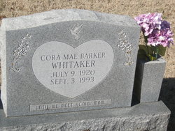 Cora Mae <I>Barker</I> Whitaker 