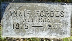Annie Forbes <I>McGill</I> Allison 