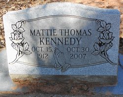 Mattie <I>Thomas</I> Kennedy 