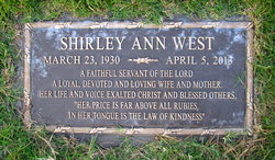 Shirley Ann West 