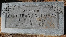 Mary Francis Thomas 