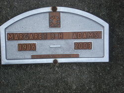Margaret B. <I>Bradley</I> Adams 