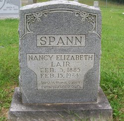 Nancy Elizabeth <I>Lair</I> Spann 