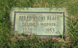 Sarah Naomi <I>Miller</I> Place 