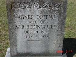 Agnes <I>Ostens</I> Bedingfield 