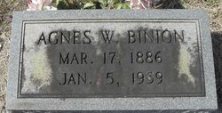 Agnes W. <I>Berry</I> Binion 