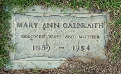 Mary Ann <I>Samson</I> Galbraith 