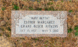 Esther Margaret “Aunt Betty” <I>Grant</I> Aitkens 
