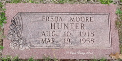 Freda <I>Moore</I> Hunter 
