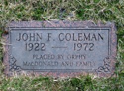 John F Coleman 