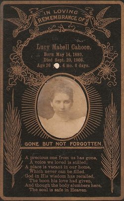 Lucy Mabell <I>Clark</I> Cahoon 