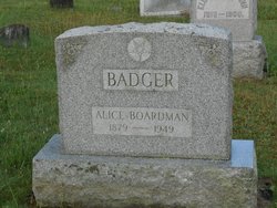 Alice E. <I>Boardman</I> Badger 