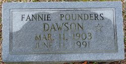 Fannie <I>Pounders</I> Dawson 