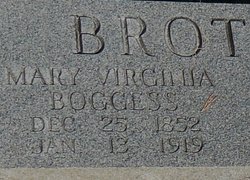 Mary Virginia “Jennie” <I>Boggess</I> Brotherton 