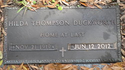 Hilda <I>Thompson</I> Duckworth 