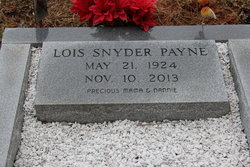 Lois <I>Snyder</I> Payne 