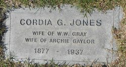 Cordia G.  Gray “Gertrude” <I>Jones</I> Gaylor 