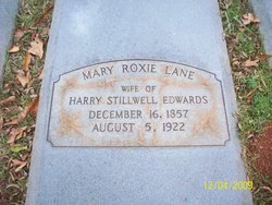 Mary Roxie <I>Lane</I> Edwards 