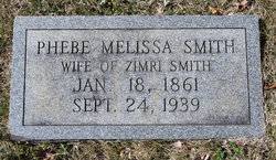 Phebe Melissa <I>Smith</I> Smith 