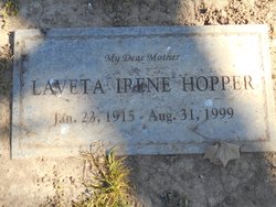 Laveta Irene <I>Hicks</I> Hopper 