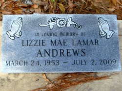 Lizzie Mae <I>Lamar</I> Andrews 