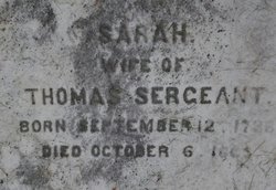 Sarah Franklin <I>Bache</I> Sergeant 