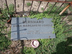 Anna Margerete <I>Lorenz</I> Bernhard 