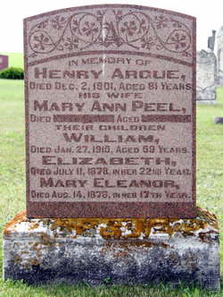 Mary Ann <I>Peel</I> Argue 