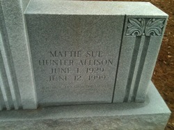 Mattie Sue <I>Hunter</I> Allison 