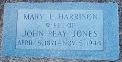 Mary L. <I>Harrison</I> Jones 
