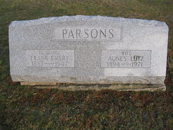 Agnes <I>Lutz</I> Parsons 