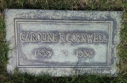 Caroline B. “Carrie” <I>Wall</I> Cornwell 