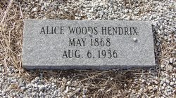 Alice <I>Woods</I> Hendrix 