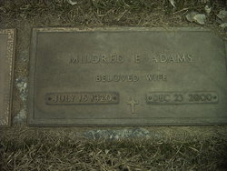 Mildred E. <I>Oswald</I> Adams 