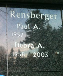 Debra A. <I>Greenlee</I> Rensberger 